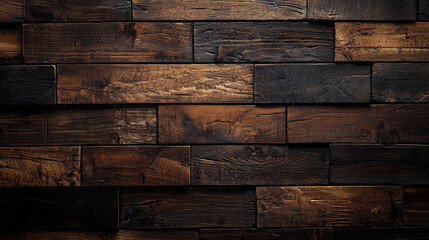 rich, dark wood background design, showcasing the natural grain and texture for a sophisticated look