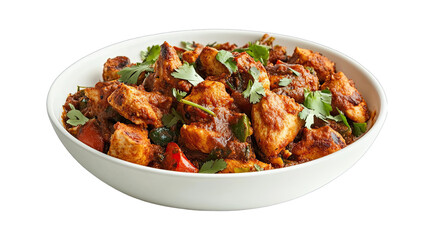 Delicious Chicken Tikka Masala Recipe Indian Food Dish isolated on transparent background