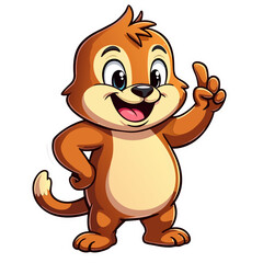 Obraz premium 3D cartoon lion mascot vector illustration