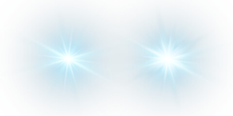 Vector transparent sunlight with sun glare. Overlay, Sun rays and glare, Sun, sunrays, light transitions, lens flare, light leaks and glare in PNG format. PNG sunlight flare. Golden flash and glare.