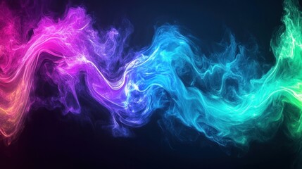 Obraz premium Colorful smoke abstract art