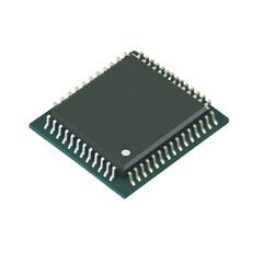 High-Performance Integrated Circuit Chip for Electronics Projects and Applications on transparent background