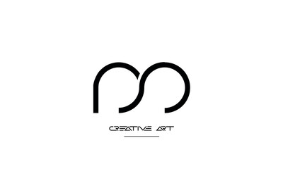 MS, SM, M, S abstract letters logo monogram