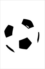 black and white FOTBALL