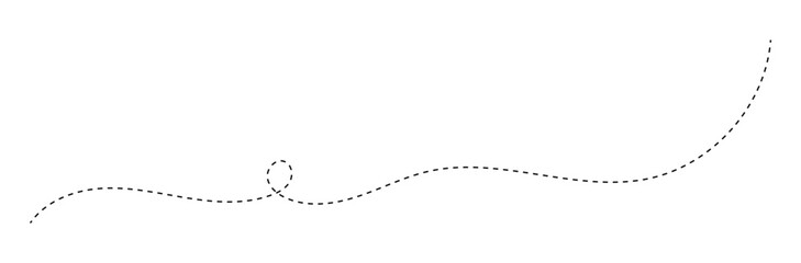 Long dashed hand drawn squiggle, vector icon isolated on transparent background. EPS 10	
