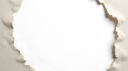 Obraz premium Torn Edge Abstract with Empty Center