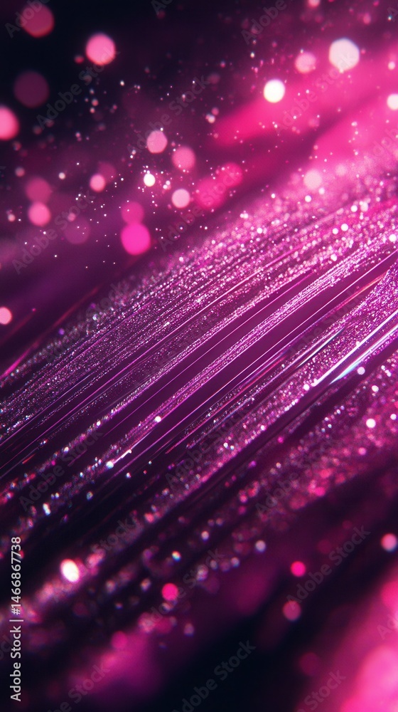 Wall mural abstract magenta light streaks with bokeh effect creating a dreamy and magical atmosphere studio sho