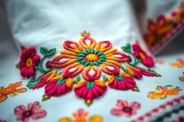 Intricate Mexican Embroidery Art