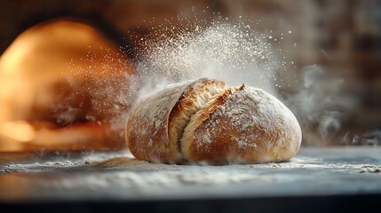 Fototapeta premium Freshly baked artisan bread