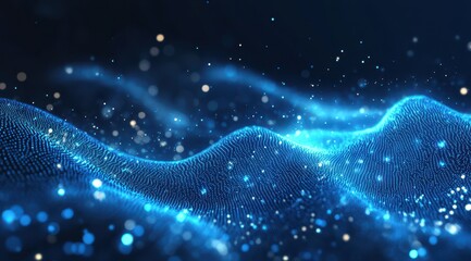 Abstract digital wave