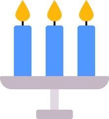 set of three candles