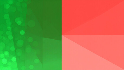 Fototapeta premium 緑と赤のカラフルな分割背景