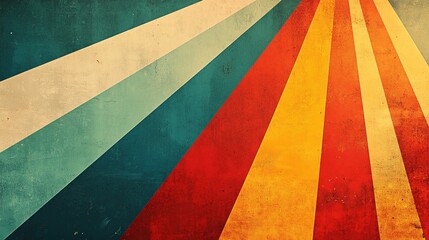 Fototapeta premium retro retrofuturistic lines minimal background