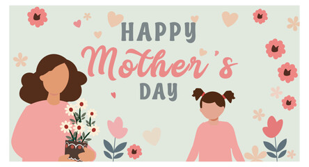 Happy Mother's Day Vector Illustration Collection - Cards & Banners Pack-03