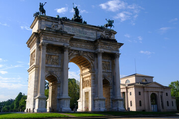 Obraz premium Arco della Pace in Milan, Italy