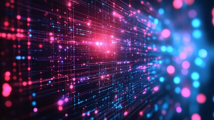 neon digital matrix minimal background