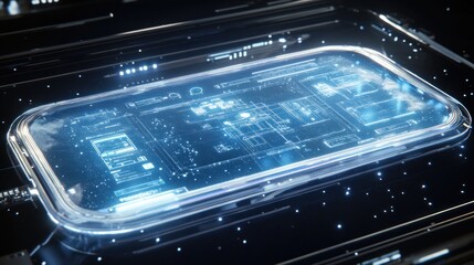 Obraz premium Futuristic Technology: Digital Interface