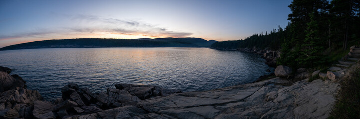 Blue Hour Over Otter Cove and Acadia