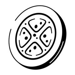 A doodle style icon illustrating the cell membrane structure
