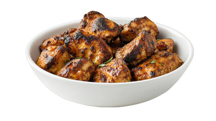 Delicious Grilled Chicken Bites Recipe  Serving Ideas isolated on transparent background