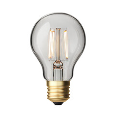 Vintage Edison Light Bulb with Exposed Filament for Home Decor and Lighting Design on transparent background