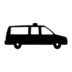 Hearse silhouette a somber symbol of transportation and remembrance, a symbol of death