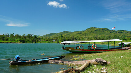Naklejka premium Lakeshore Boats Green Hills