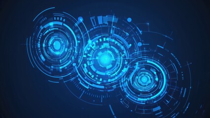 Abstract digital technology graphic design