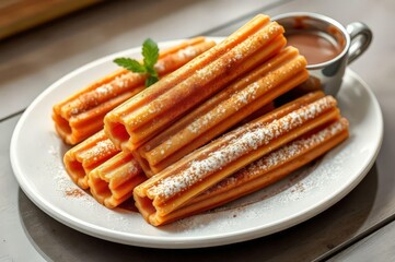 Delicious Churros with Hot Chocolate