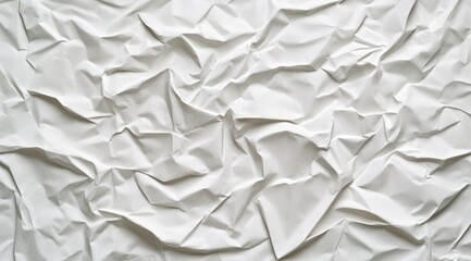 Obraz premium Abstract textured white crumpled surface
