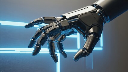 Robotic hand reaching out