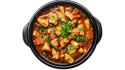 Delicious Chicken Stew Recipe A Flavorful and Easy Dish isolated on transparent background