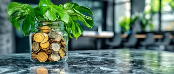 Investing in savings money management techniques in a modern office environment