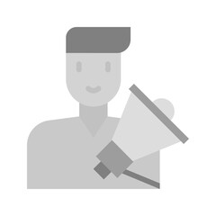 Announcement icon vector image. Suitable for mobile apps, web apps and print media.