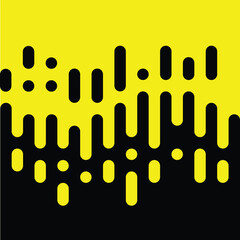 Halftone Irregular Rounded Lines Background with Smooth Gradient Transition