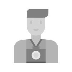 Camera Man icon vector image. Suitable for mobile apps, web apps and print media.