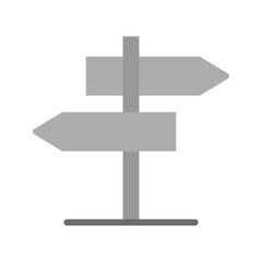 Direction Sign icon vector image. Suitable for mobile apps, web apps and print media.