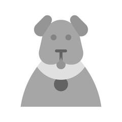 Dog icon vector image. Suitable for mobile apps, web apps and print media.
