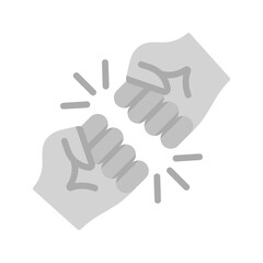 Fighting icon vector image. Suitable for mobile apps, web apps and print media.