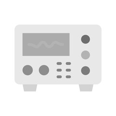 Oscilloscope icon vector image. Suitable for mobile apps, web apps and print media.