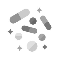 Pills icon vector image. Suitable for mobile apps, web apps and print media.