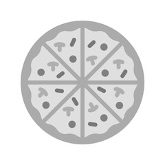 Pizza icon vector image. Suitable for mobile apps, web apps and print media.