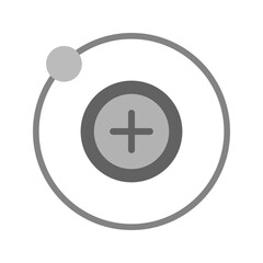 Proton icon vector image. Suitable for mobile apps, web apps and print media.