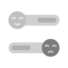 Reaction icon vector image. Suitable for mobile apps, web apps and print media.