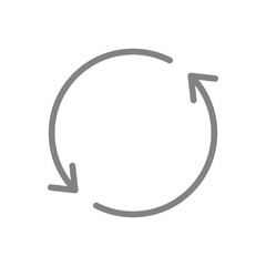 Rotate icon vector image. Suitable for mobile apps, web apps and print media.