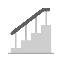 Stairs icon vector image. Suitable for mobile apps, web apps and print media.