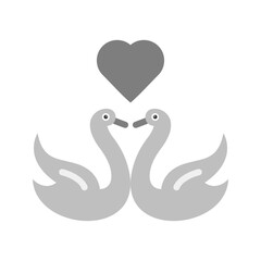 Swan icon vector image. Suitable for mobile apps, web apps and print media.