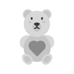 Teddy Bear icon vector image. Suitable for mobile apps, web apps and print media.