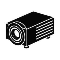 Projector Lens Vector Silhouette