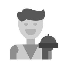 Waiter icon vector image. Suitable for mobile apps, web apps and print media.